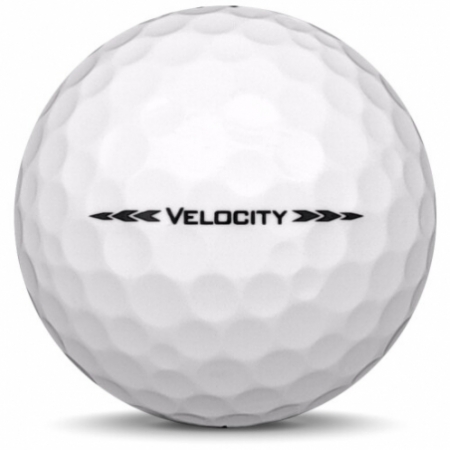The golf ball Titleist Velocity In year model 2021.