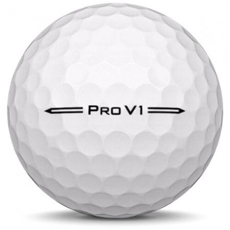 The golf ball Titleist Pro V1 In year model 2024.