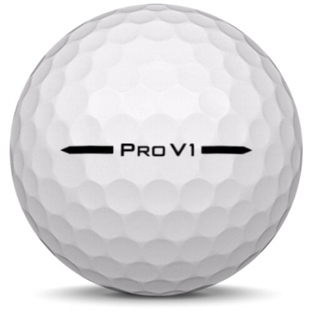 The golf ball Titleist Pro V1 In year model 2025.