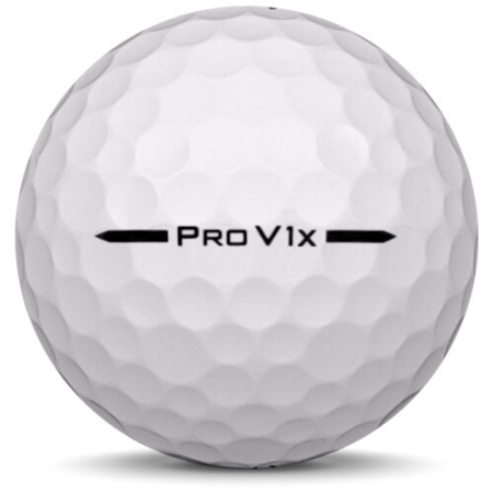 The golf ball Titleist Pro V1x In year model 2025.