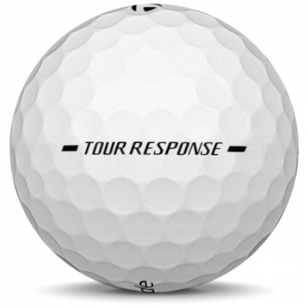 The golf ball TaylorMade Tour Response In year model 2025.