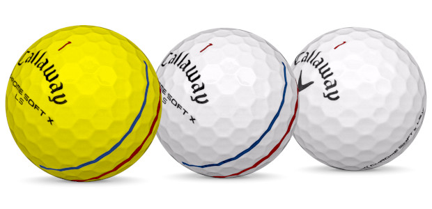 Callaway Chrome Soft X LS Golf balls in different colors