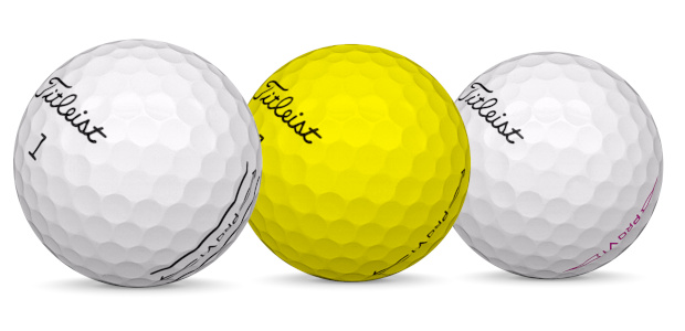 Titleist Pro V1 Golf balls in different colors
