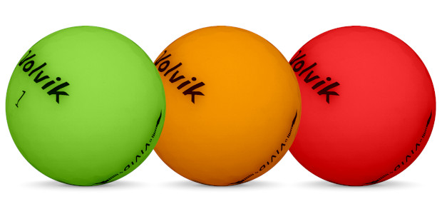 Volvik VIVID Golf balls in different colors